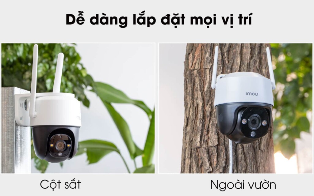 Camera wifi Imou S21FP Quay 360 độ- Lắp đặt Ngoài Trời