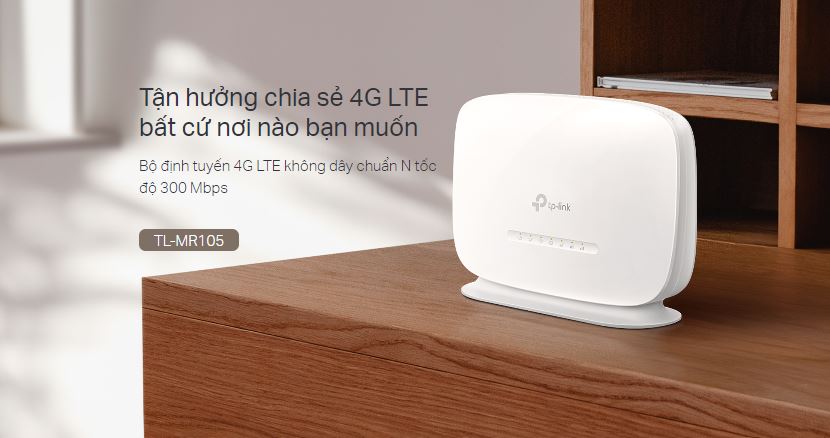 Bộ định tuyến WiFi 4G LTE TP-Link TL-MR105