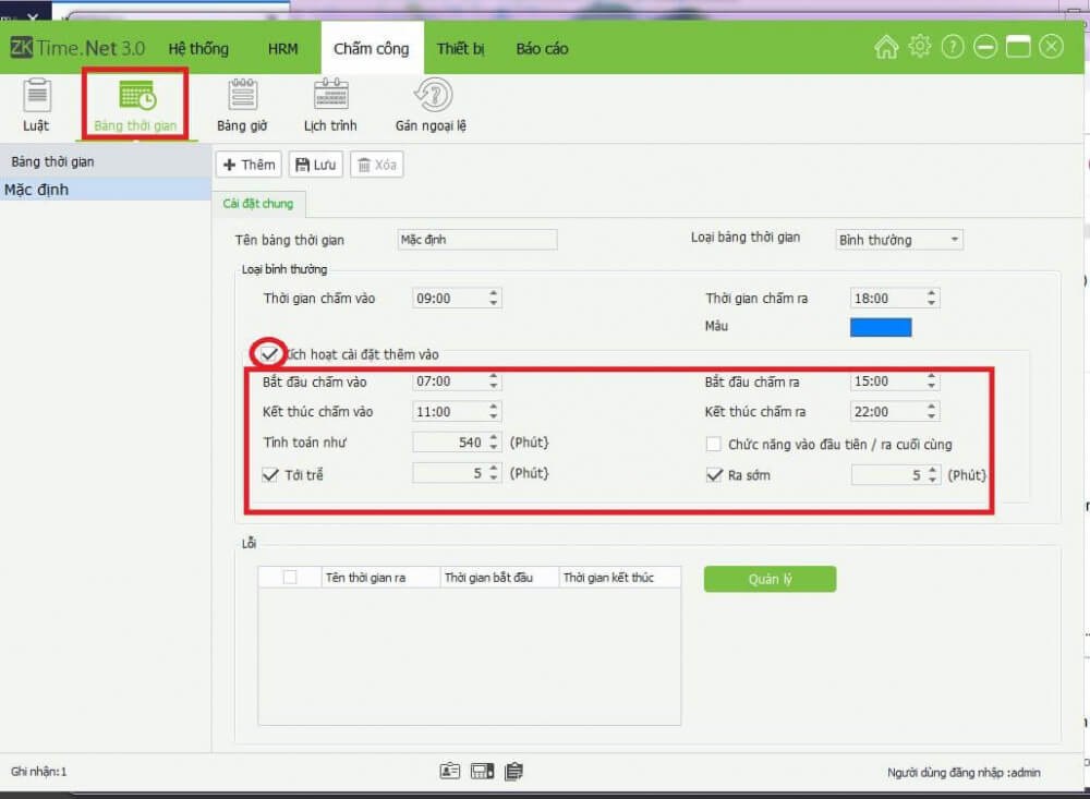 Hướng dẫn sử dụng ZKTime.Net 3.0 - phần mềm máy chấm công ZKteco