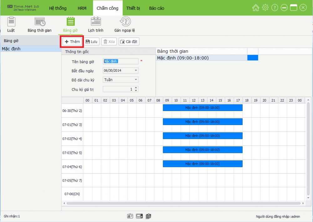 Hướng dẫn sử dụng ZKTime.Net 3.0 - phần mềm máy chấm công ZKteco
