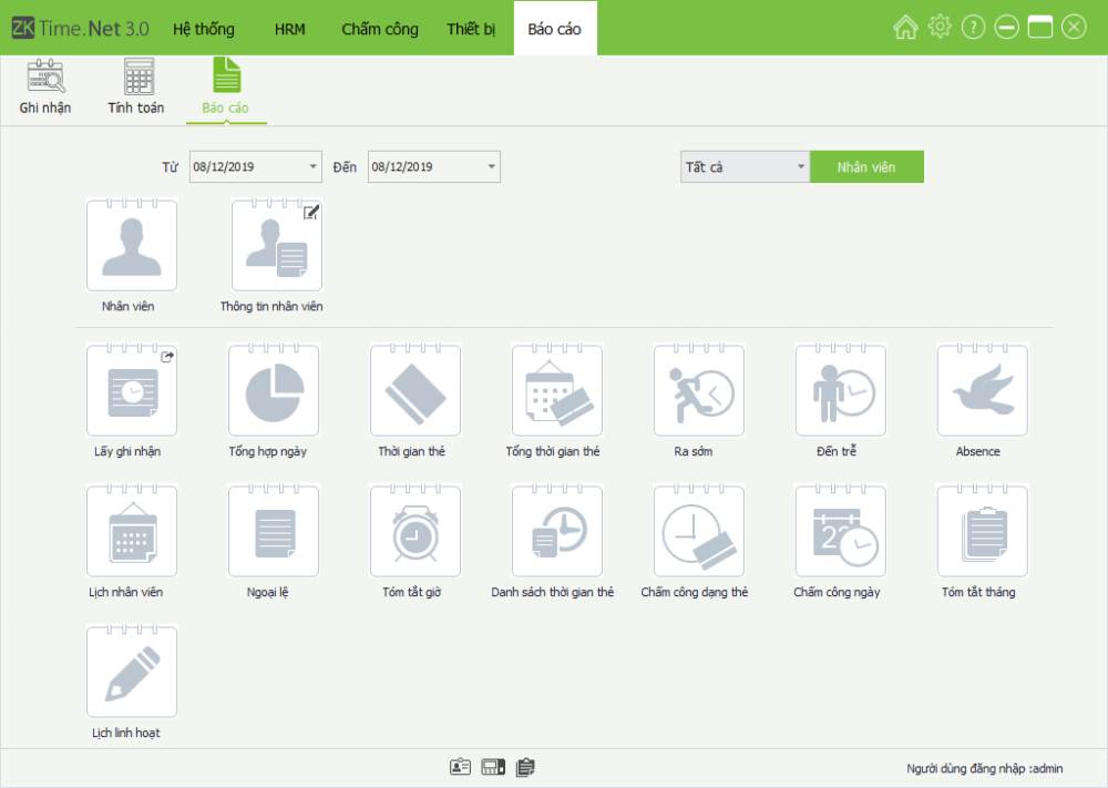 Hướng dẫn sử dụng ZKTime.Net 3.0 - phần mềm máy chấm công ZKteco