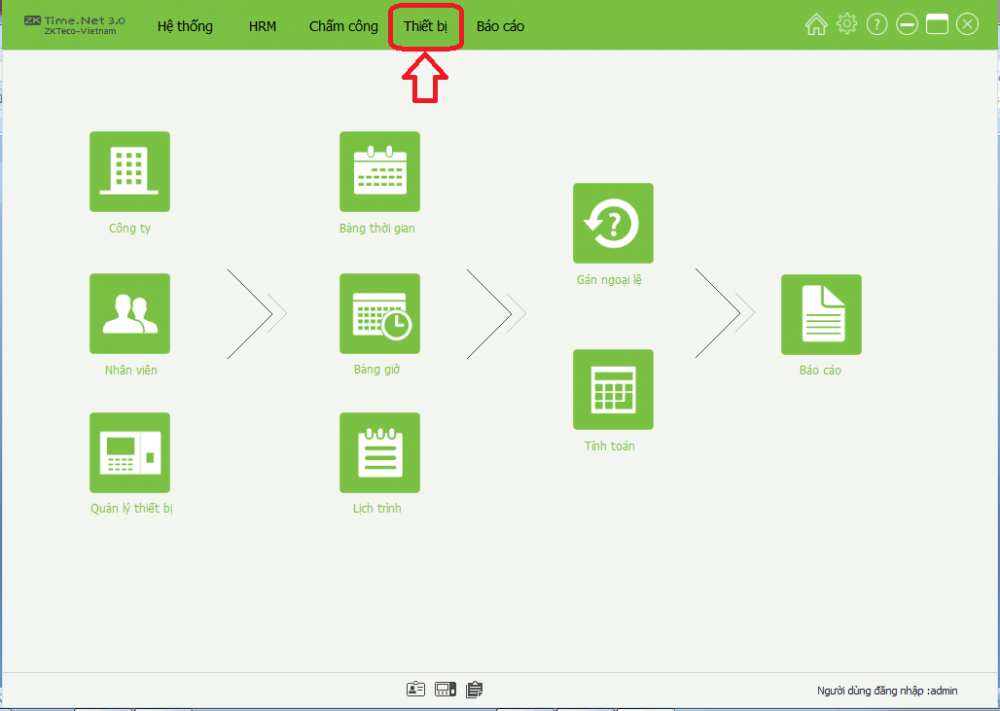 Hướng dẫn sử dụng ZKTime.Net 3.0 - phần mềm máy chấm công ZKteco